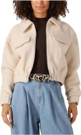 Notre-V Nv-Grace Jacket - Dames - Zomerjassen - Beige - 2XL - Polyester - Jassen