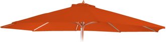 Hhg Nunca Usado] Funda De Recambio Para Parasol Florida, Funda De Recambio Para Parasol, &Oslash; 3m Poli&eacute;ster 6 Varillas, Terracota