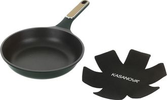 KASANOVA Padella antiaderente 24 cm verde con salvapadella