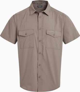 Craghoppers Mens Craghoppers Mens Kiwi II Short-Sleeved Shirt - Grey - Size: 40/Regular