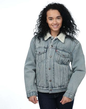 Levi's Dames/Dames Ex-Boyfriend Sherpa Trucker Jacket (Denim)