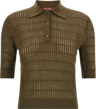 Max Mara Truien & Vesten, Dames, Groen, L, Wol, Mst Gallo Polo