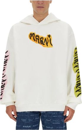 Marni Sweatshirt - Heren - Hoodies - Wit - S - Hoodies & sweatvesten