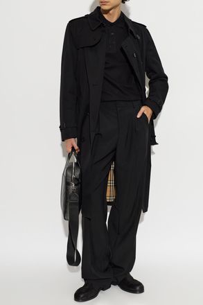 Burberry Kensington Coat, Mens, Black