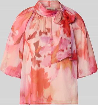 Rinascimento Rinascimento Schluppenbluse mit Ballon&auml;rmeln in Rosa, Gr&ouml;&szlig;e M