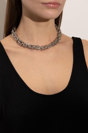 Toteme Brass Necklace, Womens, Silver