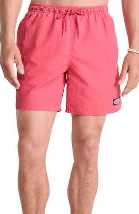 Vineyard Vines 6-Inch Island Swim Trunks in Sailors Red at Nordstrom, Size Small