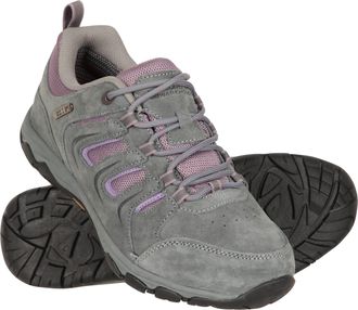 Mountain Warehouse Aspect Womens Walking Shoes IsoGrip Casual Waterproof Hiking Sneakers Grey