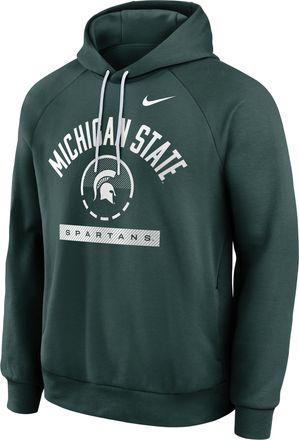 Nike Michigan State Courtside Nike Mens Dri-FIT College Pullover Hoodie in Green | 04EJ024NMST-USU