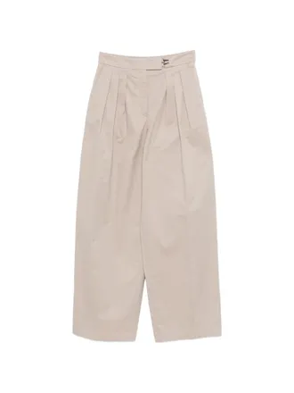 Emporio Armani Womens Cotton Trousers