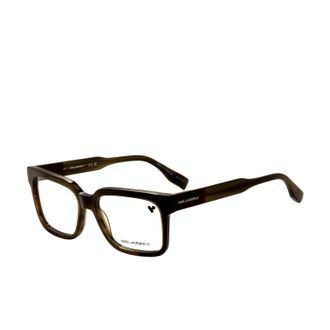 Karl Lagerfeld Mens 55mm Stirped Khaki Burgundy Eyeglasses KL6173-261-55