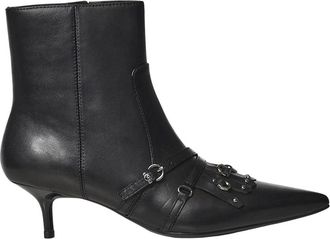 Pinko Gloria 26 - Dames - Laarzen met Hak - Zwart - 39 EU - Leer - Schoenen