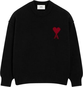 Ami Truien & Vesten, Dames, Zwart, XS, Wol, ADC Crewneck Sweater
