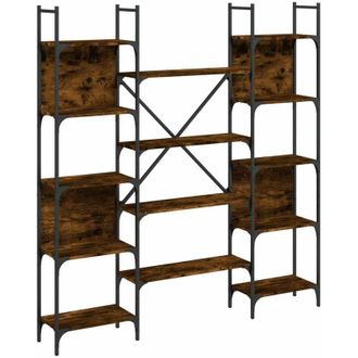 vidaXL Vidaxl - Estanter&iacute;a De Madera Ingenier&iacute;a Roble Ahumado 155,5x24x166,5 Cm