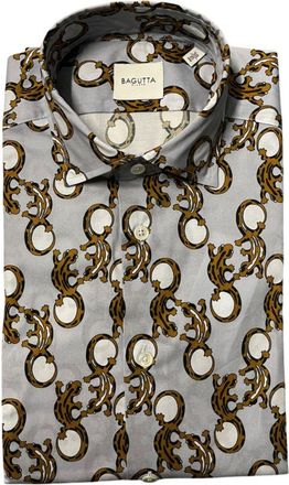 Bagutta Multicolor Cotton Men Mens Shirt