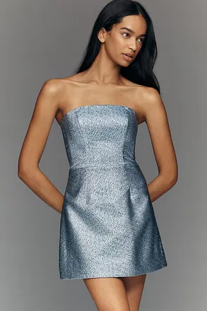 Dress The Population Scottie Shimmer Mini Dress