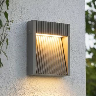 Lucande Lucande L&aacute;mpara De Pared Led Exterior tavion En Negro Aluminio