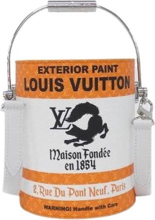 Louis Vuitton Pre-owned LV Paint Can Coated Canvas Shoulder Bag - Dames - Vintage Tas - Oranje - ONE Size - Vintage
