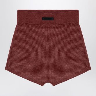Fear of God Burgundy Honeycomb Short
