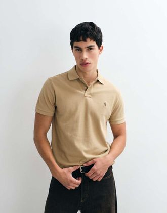 Polo Ralph Lauren Top a maniche corte slim custom fit in maglia kaki-Verde