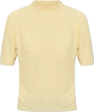 Officine G&eacute;n&eacute;rale Laya Top - Dames - Coltruien - Geel - M - Wol - Truien & Vesten