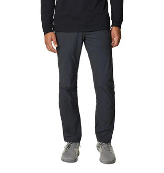 Mountain Hardwear Mens Mountain Hardwear Basin Trek Pants Black Flat Front Straight Leg JZZ482