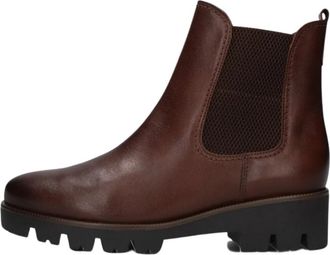 Gabor Trendy Chelsea Boots - Dames - Chelseaboots - Bruin - 38 1/2 EU - Leer - Schoenen