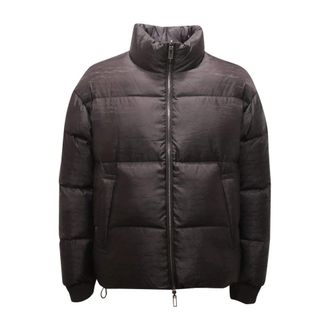 Armani Omkeerbare Donsjas Zwart Handtekening - Heren - Winterjassen - Zwart - S - Jassen
