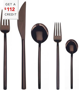 Mepra 20Pc Flatware Set With $112 Credit