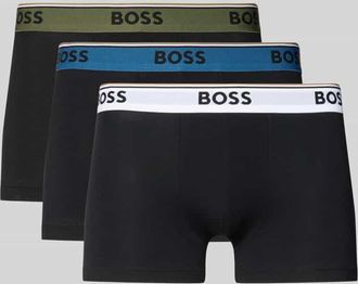 HUGO BOSS Trunks aus Baumwoll-Mix im 3er-Pack Modell TRUNK 3P POWER in Black, Gr&ouml;&szlig;e XXL