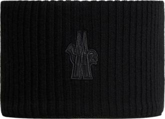 Moncler Fascia in maglia a coste - - Accessories - Donna - Nero - ONE SIZE