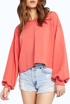 Bloomingdale's Baylee Cutout Back Sweatshirt In Orange