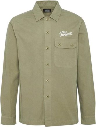 Barbour Jassen, Heren, Groen, XL, Katoen, Groene Katoenen Overshirt Steve Mc Queen Handtekening