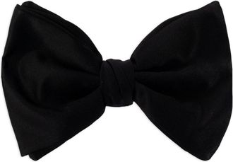 Giorgio Armani adjustable-fit silk bow tie - men - Silk - One Size - Black