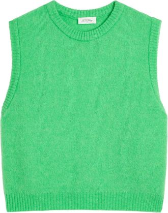 American Vintage Vitow Brushed Alpaca and Wool-blend Vest - Green - S (UK8-10 / S)