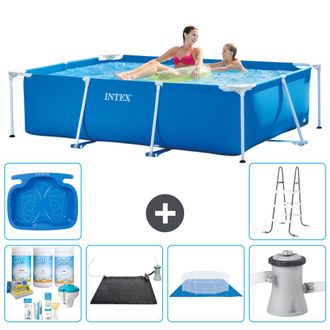 Intex Piscina Con Estructura Rectangular - 220x150x60 Cm - 7-piezas S20820