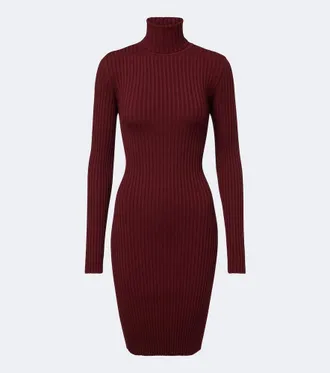Wolford Vestido corto en mezcla de lana y algod&oacute;n