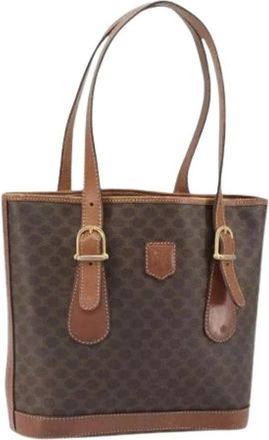 Celine Pre-owned Plastic Vintage Tote - Dames - Vintage Shopper - Bruin - ONE Size - Vintage