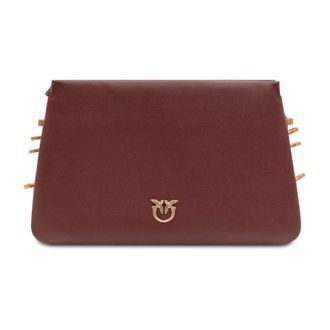 Pinko Triplet Mini Crossbody Bag - Dames - Schoudertassen - Bruin - ONE Size - Leer - Tassen