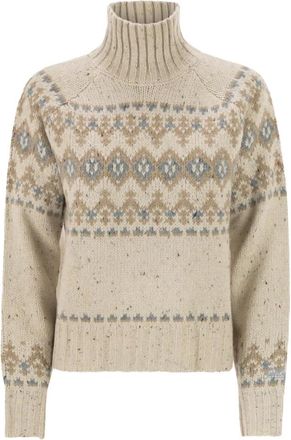 MC2 Saint Barth Myra Donegal Sweater - Dames - Coltruien - Veelkleurig - L - Wol - Truien & Vesten