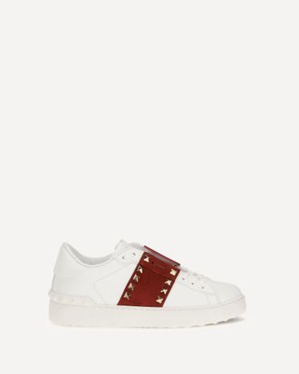 Valentino Garavani Rockstud Untitled Sneakers with suede band Female 38.5