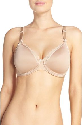 Chantelle Merci Lightweight Nursing Bra in Perfect Nude at Nordstrom, Size 42C