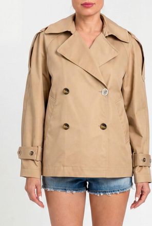 Twinset Trench doppiopetto in misto cotone