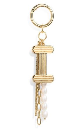Chelsea28 Initial Faux Pearl Bag Charm in I- White- Gold at Nordstrom