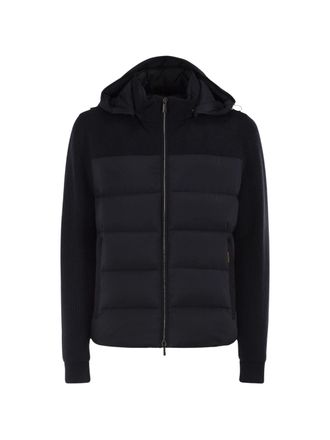 Moorer Allori Lsm Padded Knitted-Sleeve Jacket