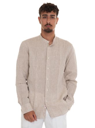Vincenzo De Lauziers Camicia in lino Beige Vincenzo De Lauziers Uomo