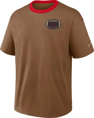 Nike Ohio State Academic Max90 Nike Mens College T-Shirt in Brown | 04T60JTGOH-VG3