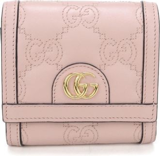Gucci Pink Leather Wallet (Bi-Fold) (Pre-Owned)