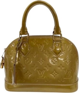 Louis Vuitton Pre-owned Handbags, female, Beige, Size: ONE SIZE Pre-owned Monogram Vernis Handbag