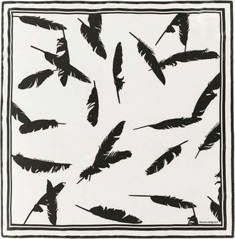 Alexander McQueen BlackWhite Graphic Scarf